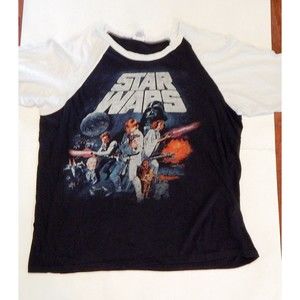 Lucasfilm Ltd Star Wars Empire Strikes Back Shirt Raglan Sleeve XXL Made In USA